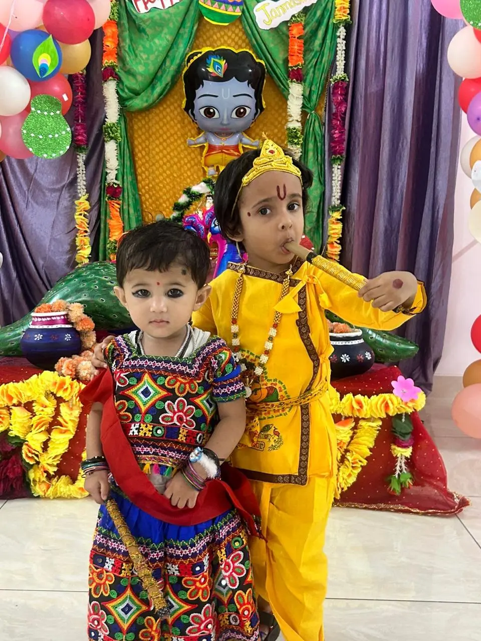 Radha-Krishna performance during Janmashtami